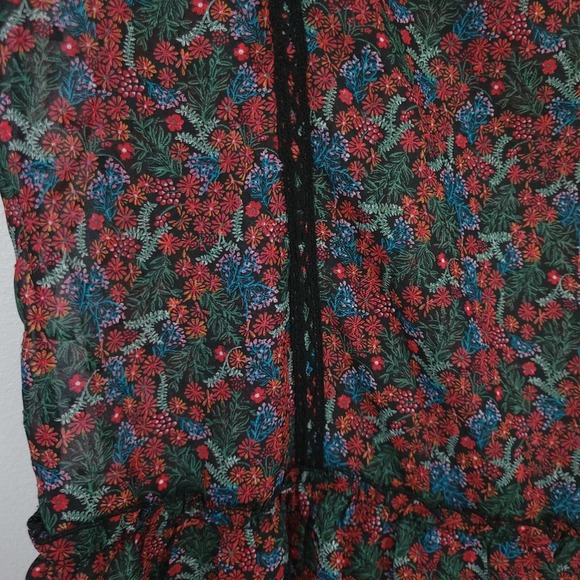 New Matilda Jane Choose Your Own Path Carol Top Floral Prairie Boho LARGE - Picture 6 of 8